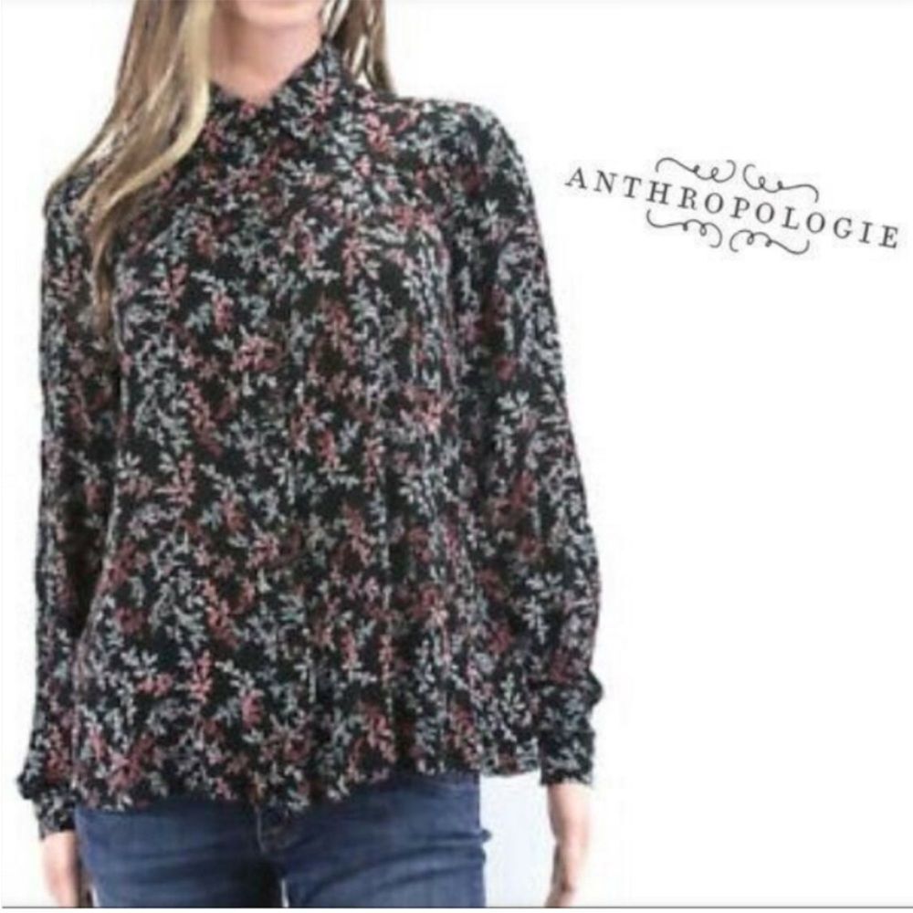 Anthropologie Maeve bainbridge button down top size 4